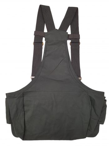 2901020 - TRISACCA CERATA LIGHT - 100% COTONE - COL. VERDE E 2 AMPIE TASCHE CON ZIP OTTONE INTERNE E SUPPORTO REGOL. TRA LE BRETELLE - TG M/L - XL/XXL - LA NUOVA REGINA - SAG NATURE - immagine 4