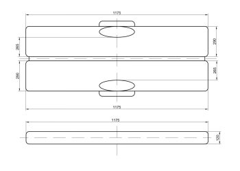 0901216 - 1640C-ISY VALIGIA IN P.P. CON INTERNO UNIVERSALE PER CARABINA DA TIRO CON CHIUSURA ECONOMICA - CM 117,5X29X12 -NEGRINI - immagine 5