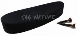 3601075 - CALCIOLO GOMMA SOFT ALT.mm25 INT.SE mm82 NERO FINTA PELLE PIENO - SCATOLA CARTONE + VITI - RECCO CALCIOLI 500/25 SP