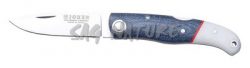 1201273 - COLTELLO SPORTIVO CON MANICO IN MICARTA BIANCO/NERO LAMA 7 CM PESO 75 GR - JOKER NV124