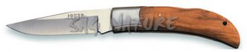 1201285 - COLTELLO CON MANICO OLIVO LAMA 9 CM PESO 115 GR - JOKER NO06