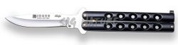 1201356 - COLTELLO BUTTERFLY LAMA NERA ZAMAK 10 CM PESO 150 GR - JOKER N101N
