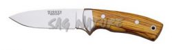 1201461 - COLTELLO CON MANICO OLIVO E VIROLA ACCIAIO LAMA 10 CM PESO 185 GR - COMPLETO FODERO PELLE - JOKER CO23