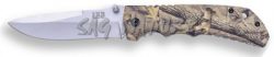 1203080 - COLTELLO TASCABILE SPORTIVO CON APERTURA MANUALE CON MANICO IN ALLUMINIO CAMOUFLAGE CON CLIP LAMA DA 8,5 CM - JKR528