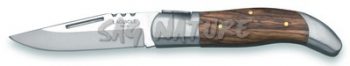 1203219 - COLTELLO CON MANICO IN LEGNO VIROLA IN ACCIAIO LAMA 9 CM ­ JKR309