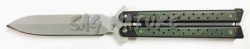 1203236 - COLTELLO BUTTERFLY CON MANICO IN FIBRA LAMA 10,5 CM - JKR642