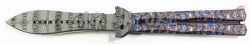 1203238 - COLTELLO BUTTERFLY CON MANICO IN ALLUMINIO LAMA 10,5 CM - JKR644