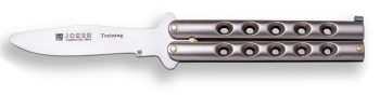 1201342 - COLTELLO BUTTERFLY CON MANICO IN ZAMAK LAMA 9,5 CM PESO 150 GR - JOKER N101C-E
