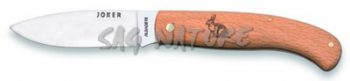 1201722 - COLTELLO CON MANICO IN FAGGIO E DISEGNO LEPRE LAMA 8 CM PESO 60 GR - JOKER NH78-7