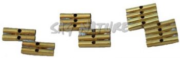 1301067 - CANNETTE PER ROCCOLO IN OTTONE A 6 VOCI