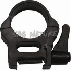 1703053 - ATTACCO ALTO TUBO DA 25,4 MM BASE WEAVER SGANCIO RAPIDO IN ACCIAO - ART. QFR 25,4WH - OPTISAN