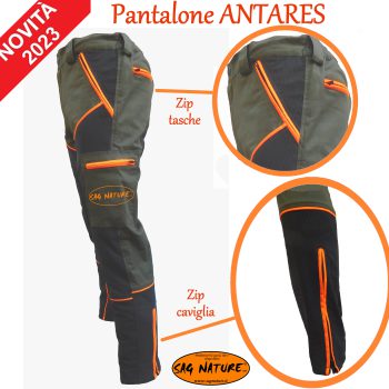 0101003 - PANTALONE ANTARES IN COTONE ELASTICIZZATO E KEVLAR - DALLA 42 ALLA 64 - SAG NATURE - immagine 2