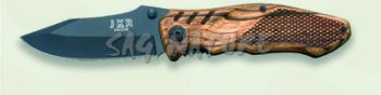 1203005 - COLTELLO CON MANICO LEGNO LAMA BRUNITA 8,3 CM - JKR312