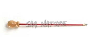 1301109 - BACCHETTONE PER PISTOLA IN ACCIAIO PLASTIF, A 1 PEZZO, DIAM 5 MM, IMPUGN LEGNO GIREV, C/AVVIATORE