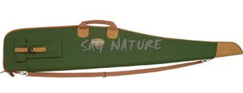1705009 - FODERO PER CARABINA IN CORDURA IMBOTTITO TASCA ESTERNA E CINGHIA AMOVIBILE CM 130X30 - ART. L12F VERDE