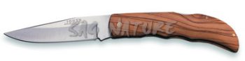 1201310 - COLTELLO SPORTIVO CON MANICO OLIVO LAMA 9 CM PESO 110 GR - JOKER NO68