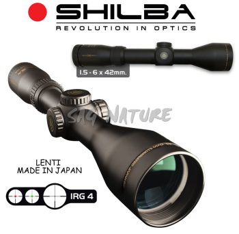 6101001 - OTTICA GOLD MEDAL 1,5-6 X 42MM - RETICOLO IRG 4 - TUBO 30MM A RIEMPIMENTO DI AZOTO - LENTI MADE IN JAPAN - SHILBA - 152348