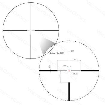 6702009 - OTTICA VECTOR  OPTICS CONTINENTAL HUNTING SFP 2,5-15X56 - SCOM38 - immagine 8