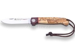 1201525 - COLTELLO DA CACCIA CANGURO I CON MANICO IN OLIVO E VIROLA IN PALISSANDRO LAMA 8,5 CM PESO 90 GR - JOKER NO129