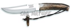 1201774 - COLTELLO CON MANICO IN CORNO DI CERVO LAMA 16 CM PESO 240 GR - COMPLETO DI FODERO - JOKER CC73