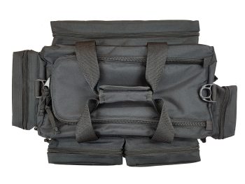 6201010 - BORSA TACTICAL - 5 TASCHE ESTERNE + 2 COMPARTI INTERNI 35X15X14 CM + BORSA CILINDRICA CON RETE SUL FONDO  - MIS 55X35X25 CM - SAG NATURE - immagine 2