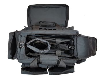 6201010 - BORSA TACTICAL - 5 TASCHE ESTERNE + 2 COMPARTI INTERNI 35X15X14 CM + BORSA CILINDRICA CON RETE SUL FONDO  - MIS 55X35X25 CM - SAG NATURE - immagine 3
