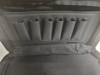 6201010 - BORSA TACTICAL - 5 TASCHE ESTERNE + 2 COMPARTI INTERNI 35X15X14 CM + BORSA CILINDRICA CON RETE SUL FONDO  - MIS 55X35X25 CM - SAG NATURE - immagine 5