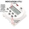 0206002 - RIPRODUTTORE CANTO Mod. AG1 CON TIMER INCORPORATO COMPLETO DI SCHEDA MICRO SD - 35 WATT - ALIMENTAZIONE 12V - BASSI CONSUMI (QUAGLIAIA) - immagine 7