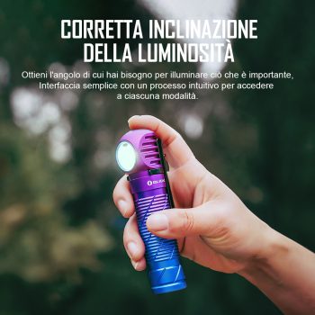 5501015 - LAMPADA PERUN2-RICARICABILE - 2500 LUMENS - BATTERIA 21700 da 4000mAh - DISTANZA ILLUMINAZIONE 166 METRI - IMPERMEABILE - GARANZIA 5 ANNI - OLIGHT - immagine 4