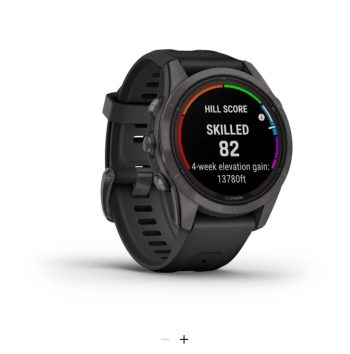 3201018 - OROLOGIO FENIX 7S PRO, SAPPHIRE SOLAR CARBON GRAY DLC TITANIUM CON CINTURINO BLACK 010-02776-11 - 42 MM - GARMIN - immagine 3