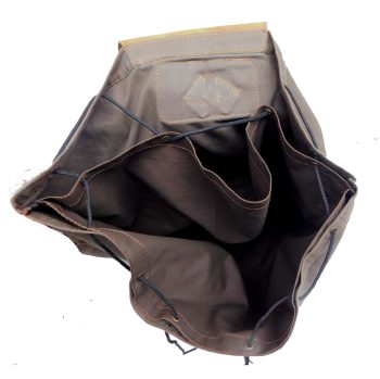 6001019 - ZAINO ALPIN 01 IN PELLE  E TESSUTO CANVAS -  56x63 CM - SAG NATURE - immagine 4