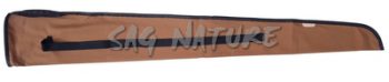 0301011 - FODERO PER FUCILE IN STOFFA 1/2 ZIP COLORE MARRONE CON TRACOLLA - CF 12 PEZZI - SAG NATURE