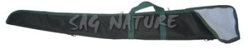 0301037 - FODERO PER FUCILE IN CORDURA VERDE IMBOTTITO 1/2 ZIP CON MANICO - SAG NATURE