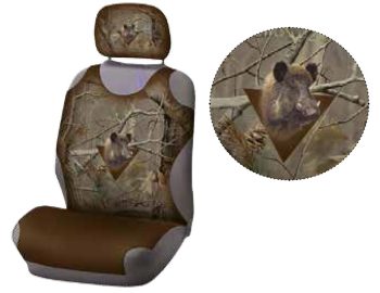 1709111 - COPRISEDILE TESTA CINGHIALE - 2 PEZZI - MISURA UNICA - SI ADATTA A DIVERSI SEDILI - M271-1643 - immagine 2