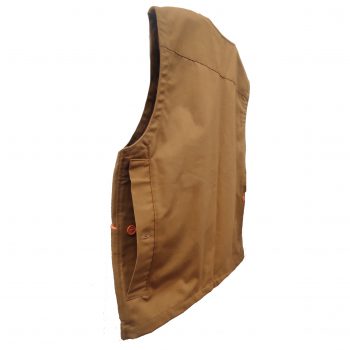 0102012 - GILET COTONE CANVAS COMPETITIVE COLORE BEIGE - 270 GSM - SAG NATURE - Attualmente non disponibile se vuoi prenotare il prodotto invia WhatsApp al +39 3286953793<a href="https://api.whatsapp.com/send?phone=393286953793"><strong>WhatsApp3286953793Da cellulare</strong></a> - immagine 4
