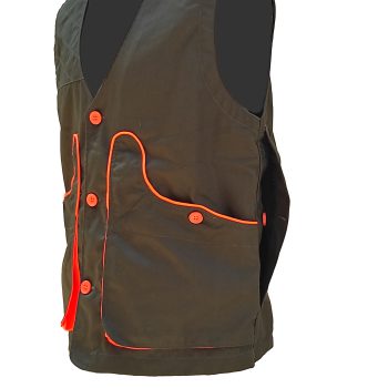 0102013 - GILET COTONE COMPETITIVE COLORE VERDE O BEIGE - 184 GSM - SAG NATURE - immagine 3