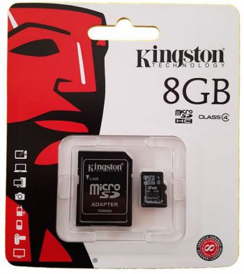 0808021 - MICRO SD 8GB KINGSTONE O SILICON POWER COMPLETA DI ADATTATORE  CON 118 CANTI UCCELLI (VARIE MARCHE) - INDICATA PER AG2 ED AG3