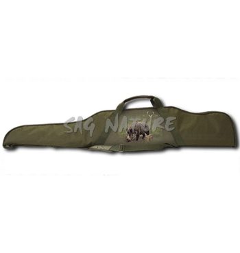 1704002 - FODERO PER CARABINA CON OTTICA IN POLYESTERE CON CINGHIA REGOLABILE M277-1507 - 128x7x30 CM - CINGHIALE