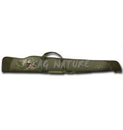 1704004 - FODERO PER FUCILE IN POLYESTERE IMPERMEABIALE IMBOTTITO CON CINGHIA REGOLABILE - M240-1207 - 130x5x20 CM - FAGIANO