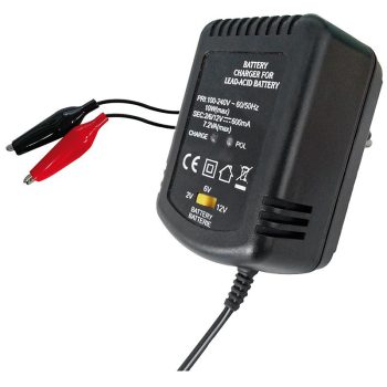 0801015 - CARICABATTERIA PER BATTERIE AL PIOMBO 2/6/12V - 600mA - ELCART AG1 - immagine 2