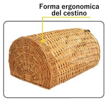 1708081 - CESTO IN VIMINI PER FUNGHI - MISURE 30X31X22,5 CM - 13 LITRI - RNG-6M - immagine 2