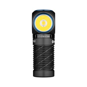 5501024 - LAMPADA TORCIA PERUN 2 MINI CW FRONTALE - FARO A LED - 1300 LUMEN - OLIGHT - immagine 8