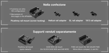 5501032 - LAMPADA TORCIA PL-MINI 3 VALKYRIE PER PISTOLA DA MONTARE SU ROTAIA - OLIGHT - immagine 16