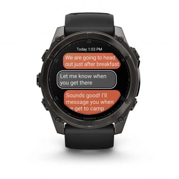 3201051 - OROLOGIO FENIX® 8 - 51 MM, AMOLED - Sapphire, Titanio, Carbon Gray DLC & Black - GARMIN - 010-02905-21 - immagine 11
