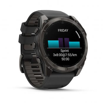 3201051 - OROLOGIO FENIX® 8 - 51 MM, AMOLED - Sapphire, Titanio, Carbon Gray DLC & Black - GARMIN - 010-02905-21 - immagine 3