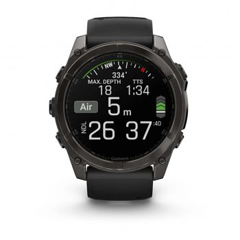 3201051 - OROLOGIO FENIX® 8 - 51 MM, AMOLED - Sapphire, Titanio, Carbon Gray DLC & Black - GARMIN - 010-02905-21 - immagine 8