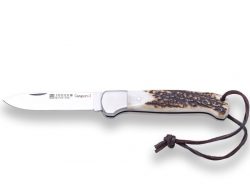 1201390 - COLTELLO CANGURO I CON MANICO IN CORNO DI CERVO LAMA 8,5 CM PESO 115 GR - JOKER NC129