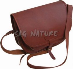1708026 - BORSA IN PELLE CON TASCA ESTERNA CM 32X15X25 - ART. 720-2