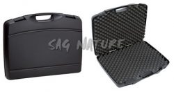 0901287 - 2003ISY VALIGIA IN P.P. SPUGNA BUGNATA - CHIUSURA PUSH&PULL E CERNIERE METALLICHE - CM 56,5X41X10,5 - NEGRINI