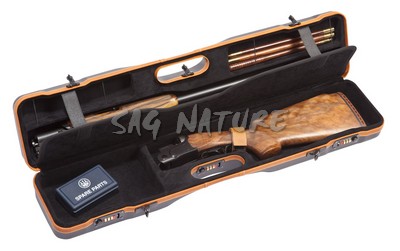 0901367 - 16405 LX VALIGIA IN ABS PER SOVRAPPOSTO PER CANNA FINO A CM 76 - MOD LUSSO CON BORDINO IN PELLE  ED INTERNO IN VELLUTO - NEGRINI